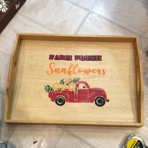 Hand painted serving tray